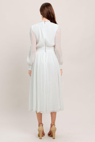 FOREVER WAITING WOVEN MIDI DRESS - Glamourous Grace