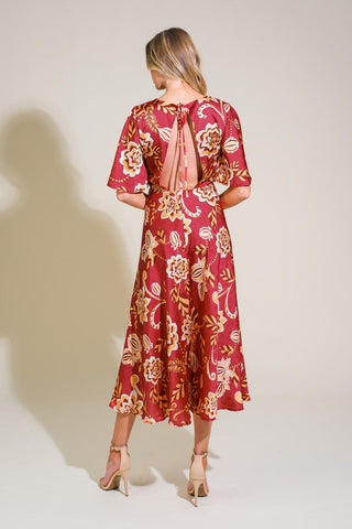 TOTAL FRILL WOVEN MIDI DRESS - Glamourous Grace