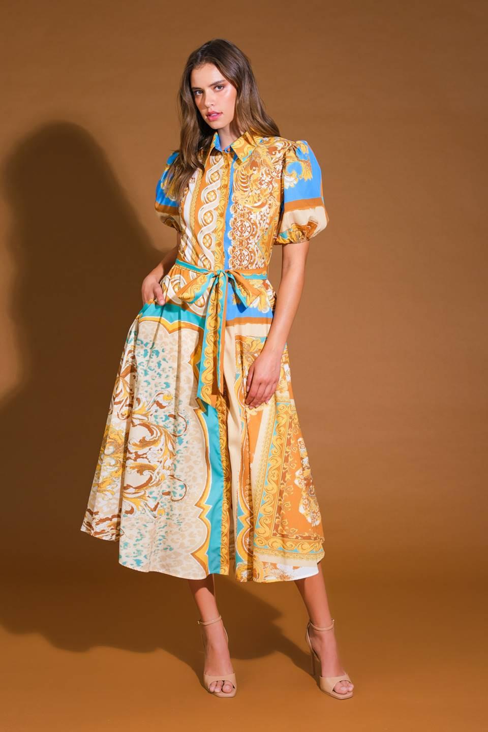 UNBELIEVABLY LOVELY WOVEN MIDI DRESS - Glamourous Grace