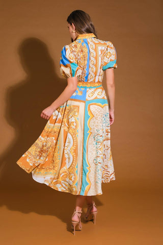 UNBELIEVABLY LOVELY WOVEN MIDI DRESS - Glamourous Grace