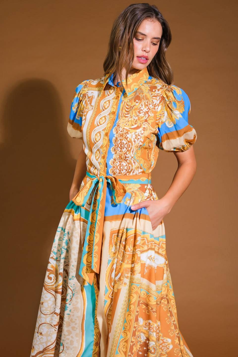 UNBELIEVABLY LOVELY WOVEN MIDI DRESS - Glamourous Grace