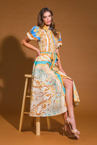 UNBELIEVABLY LOVELY WOVEN MIDI DRESS - Glamourous Grace