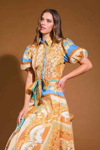 UNBELIEVABLY LOVELY WOVEN MIDI DRESS - Glamourous Grace