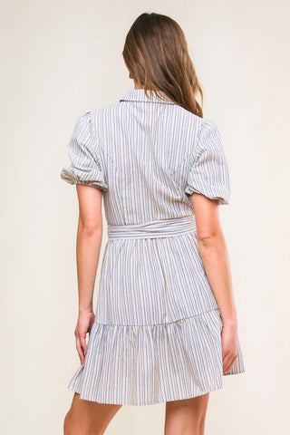 ADORABLE PRESENCE WOVEN MINI DRESS - Glamourous Grace