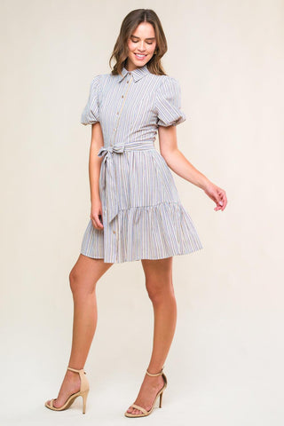 ADORABLE PRESENCE WOVEN MINI DRESS - Glamourous Grace