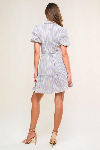 ADORABLE PRESENCE WOVEN MINI DRESS - Glamourous Grace