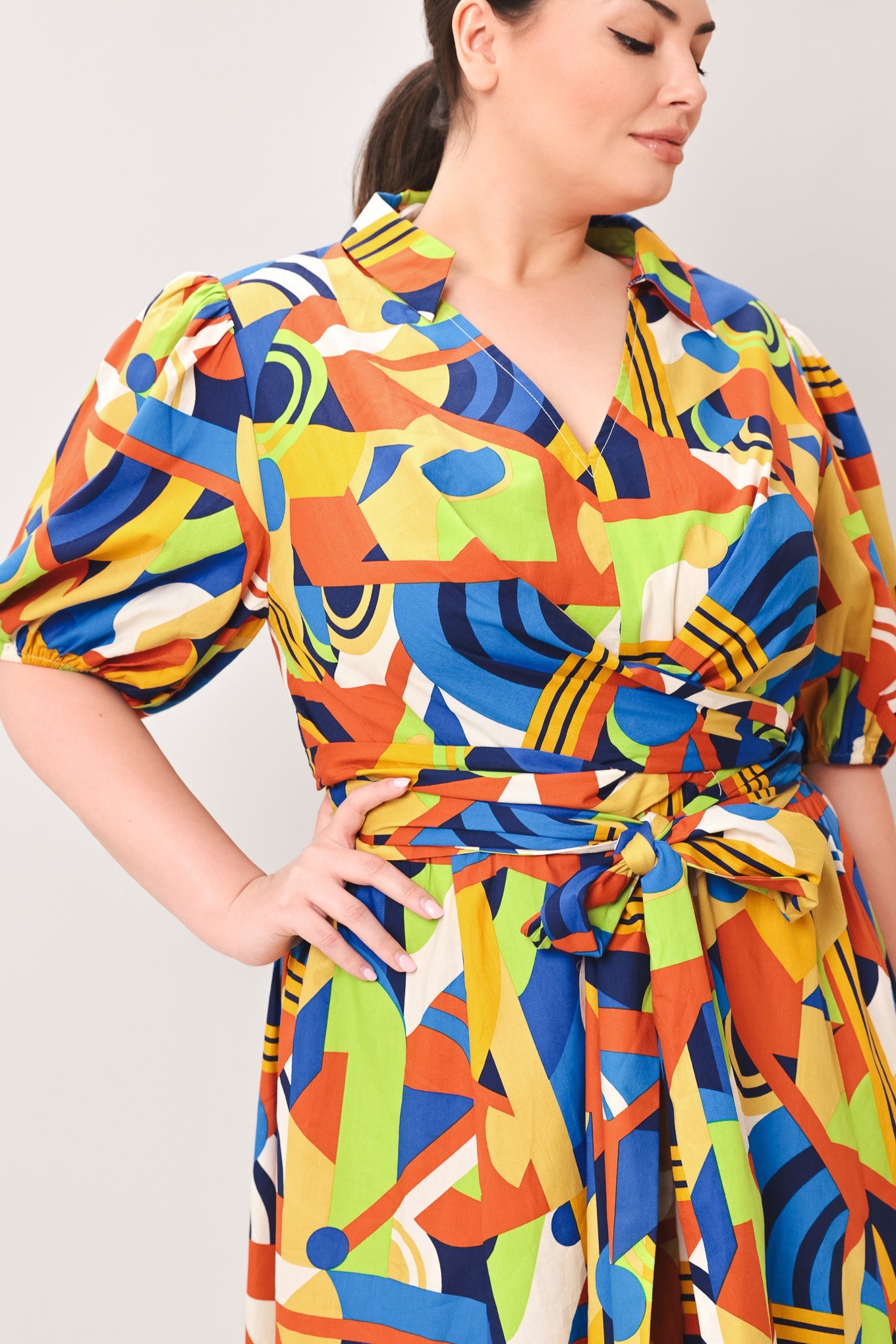 SATURDAY FEELINGS WOVEN MIDI DRESS - Glamourous Grace