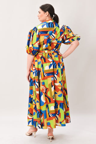 SATURDAY FEELINGS WOVEN MIDI DRESS - Glamourous Grace