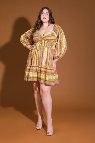 ALL MY PRIDE WOVEN MINI DRESS - Glamourous Grace