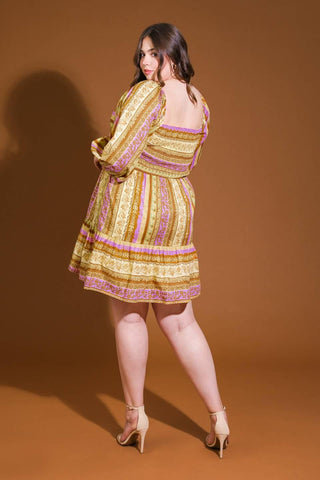 ALL MY PRIDE WOVEN MINI DRESS - Glamourous Grace
