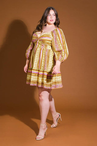 ALL MY PRIDE WOVEN MINI DRESS - Glamourous Grace