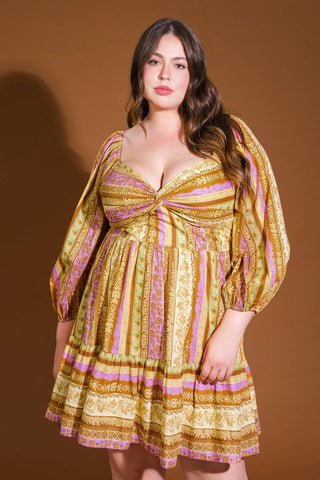 ALL MY PRIDE WOVEN MINI DRESS - Glamourous Grace