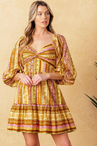 ALL MY PRIDE WOVEN MINI DRESS - Glamourous Grace