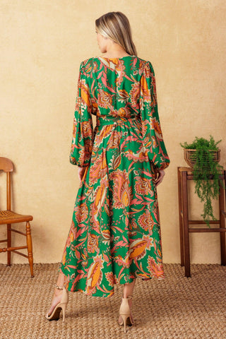 SUNNYSIDE FLORALS WOVEN MIDI DRESS - Glamourous Grace