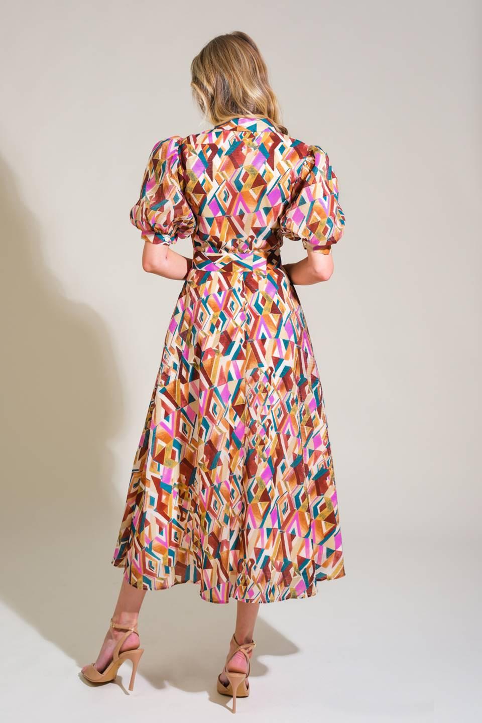 GARDEN HARMONY WOVEN MIDI DRESS - Glamourous Grace