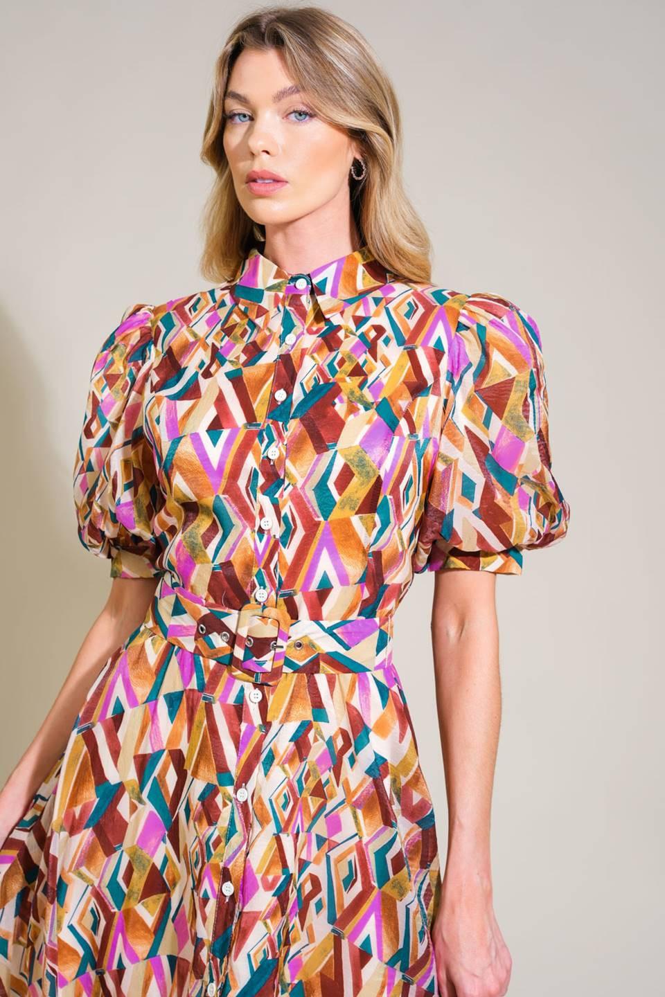 GARDEN HARMONY WOVEN MIDI DRESS - Glamourous Grace