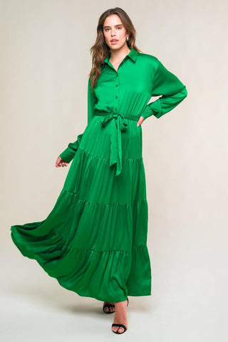 CHIC INTENT BRIGHT WOVEN MIDI DRESS - Glamourous Grace