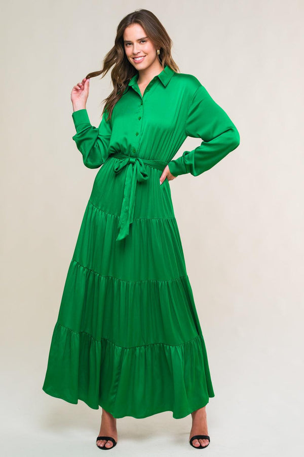 CHIC INTENT BRIGHT WOVEN MIDI DRESS - Glamourous Grace