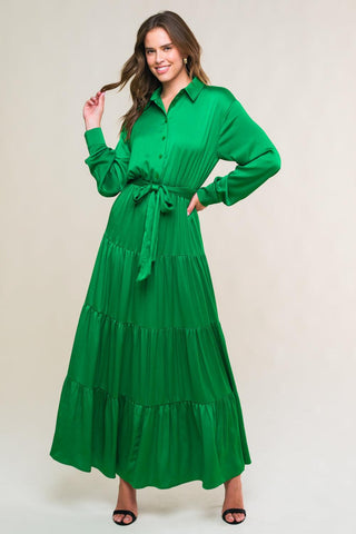 CHIC INTENT BRIGHT WOVEN MIDI DRESS - Glamourous Grace