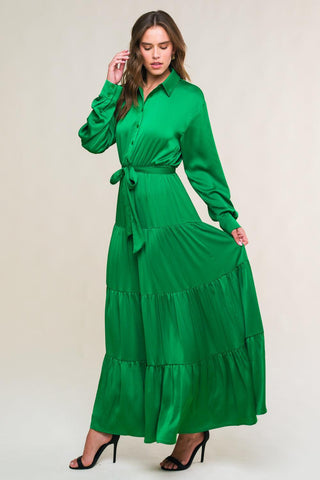 CHIC INTENT BRIGHT WOVEN MIDI DRESS - Glamourous Grace