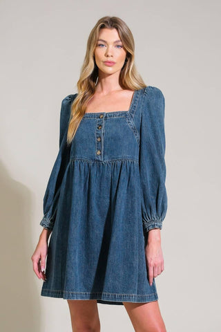 EXOTIC ESCAPE DENIM MINI DRESS - Glamourous Grace
