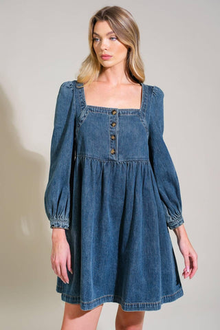 EXOTIC ESCAPE DENIM MINI DRESS - Glamourous Grace