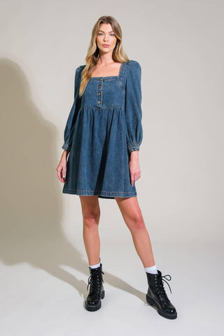 EXOTIC ESCAPE DENIM MINI DRESS - Glamourous Grace