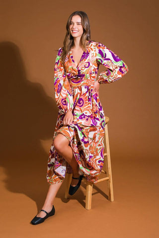 BLOSSOM BEAUTY WOVEN MIDI DRESS - Glamourous Grace
