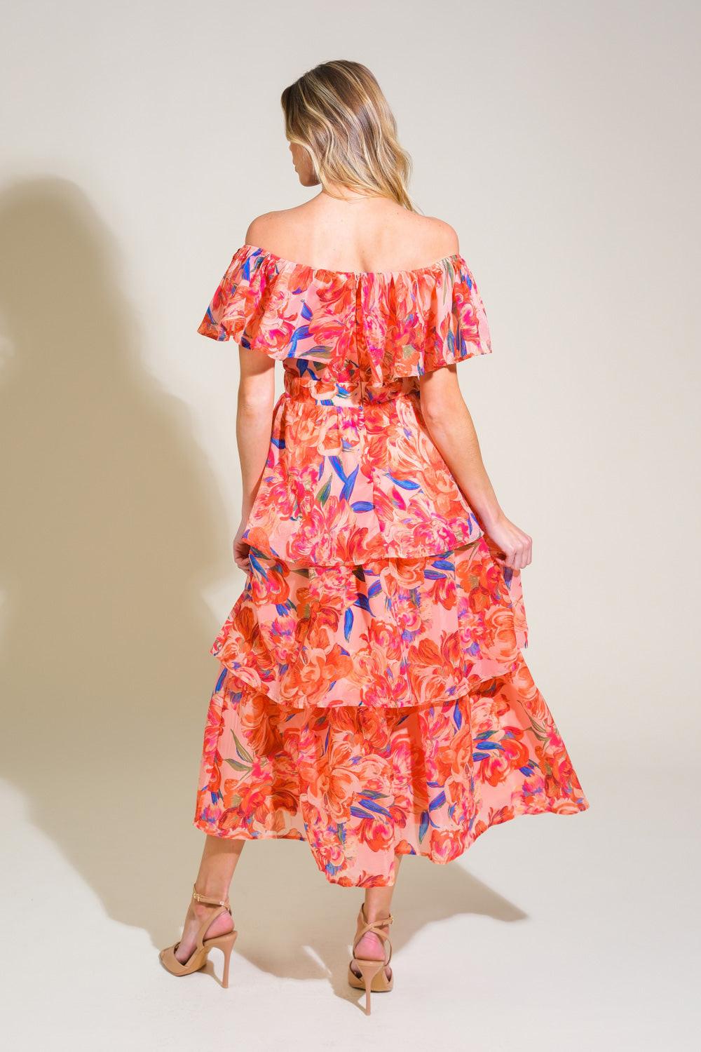 STROLL THE AVENUES WOVEN MIDI DRESS - Glamourous Grace