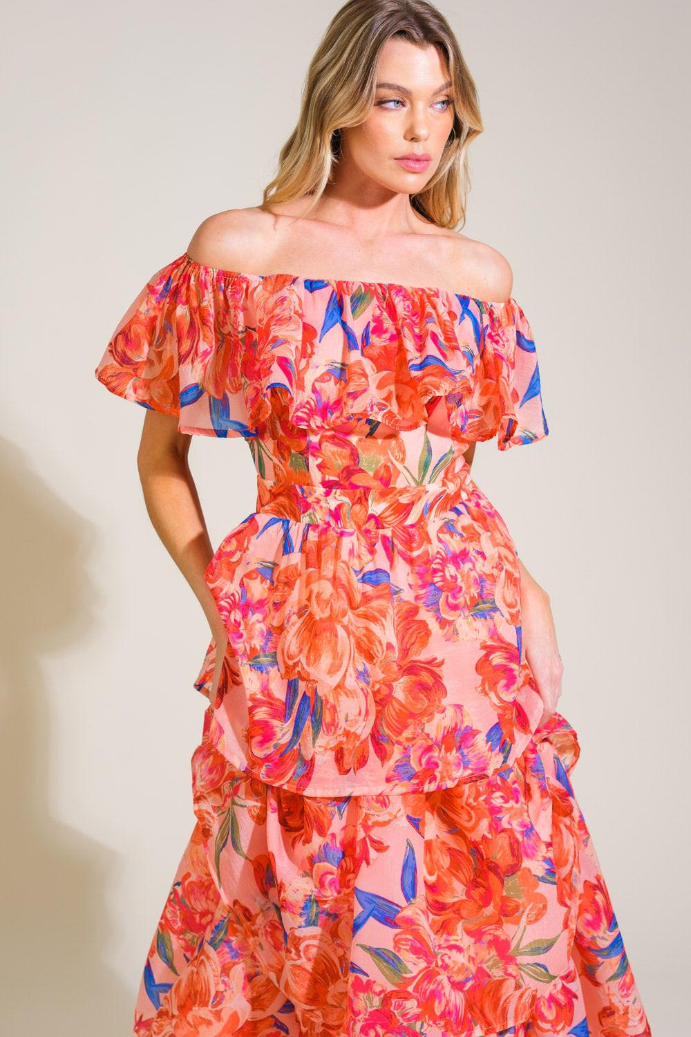 STROLL THE AVENUES WOVEN MIDI DRESS - Glamourous Grace
