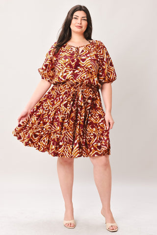 FLORA HARMONY WOVEN MINI DRESS - Glamourous Grace