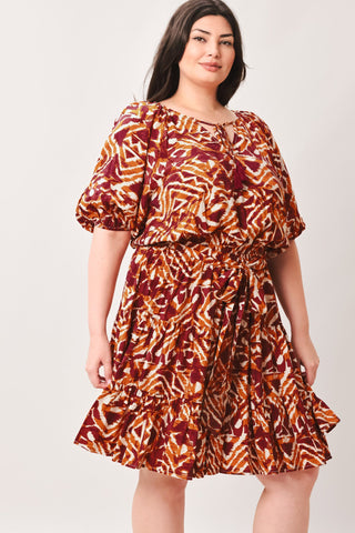 FLORA HARMONY WOVEN MINI DRESS - Glamourous Grace