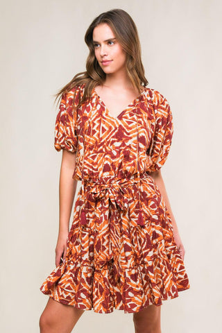 FLORA HARMONY WOVEN MINI DRESS - Glamourous Grace