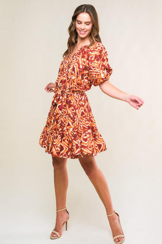 FLORA HARMONY WOVEN MINI DRESS - Glamourous Grace