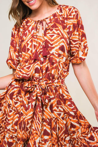 FLORA HARMONY WOVEN MINI DRESS - Glamourous Grace