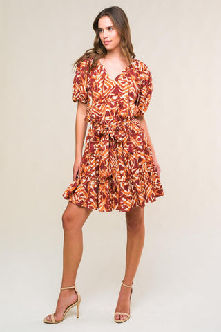 FLORA HARMONY WOVEN MINI DRESS - Glamourous Grace