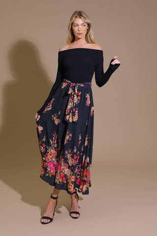 MORNING SONG SWEATER  WOVEN MIDI DRESS - Glamourous Grace
