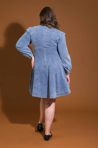 YOUR SWEETIE DENIM MINI DRESS - Glamourous Grace