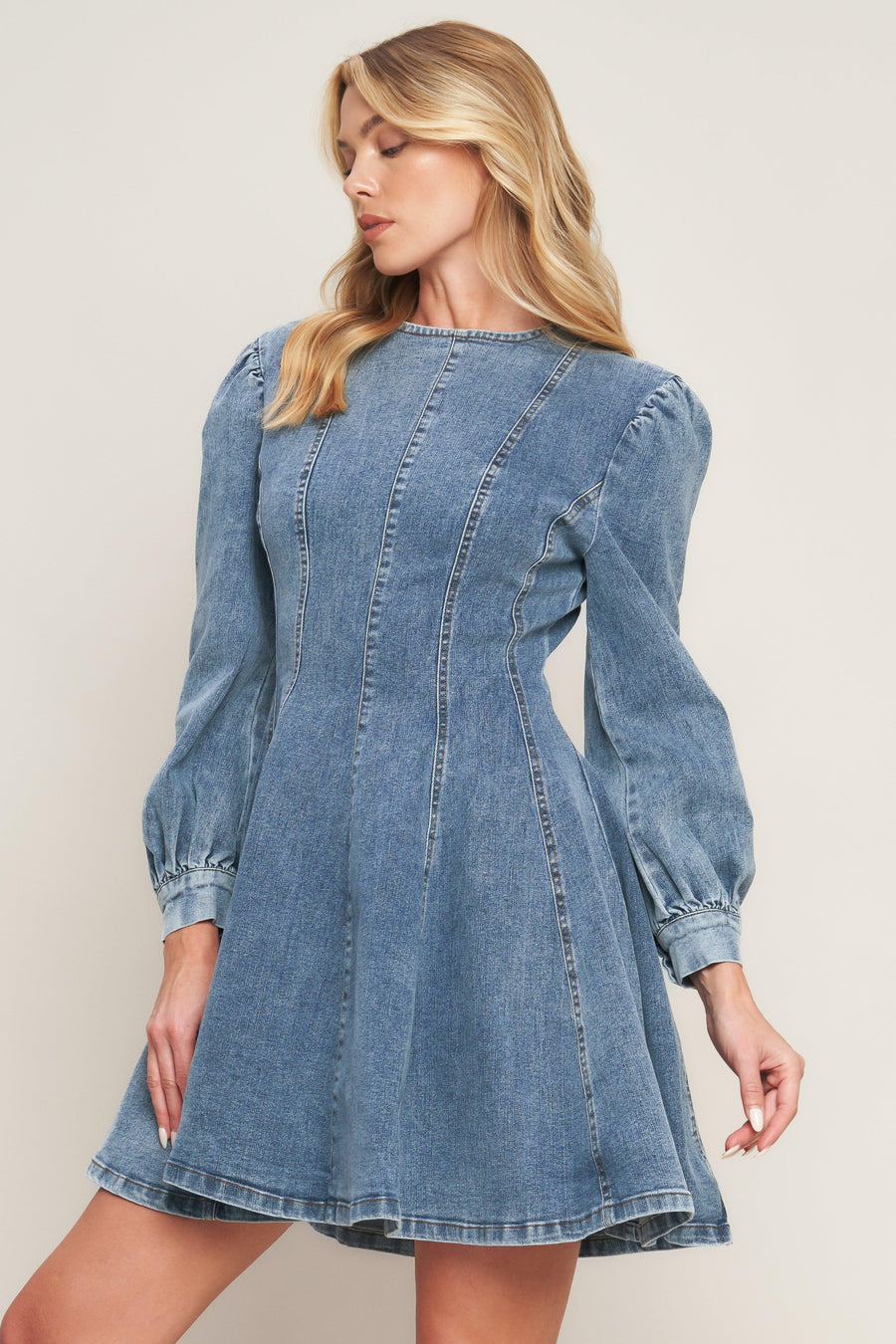 YOUR SWEETIE DENIM MINI DRESS - Glamourous Grace