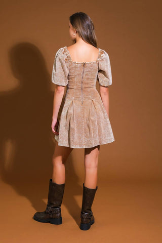 URBAN SOPHISTICATION TWILL MINI DRESS - Glamourous Grace
