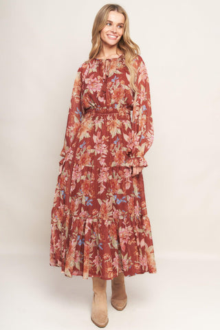 FOREST PARK WOVEN MIDI DRESS - Glamourous Grace