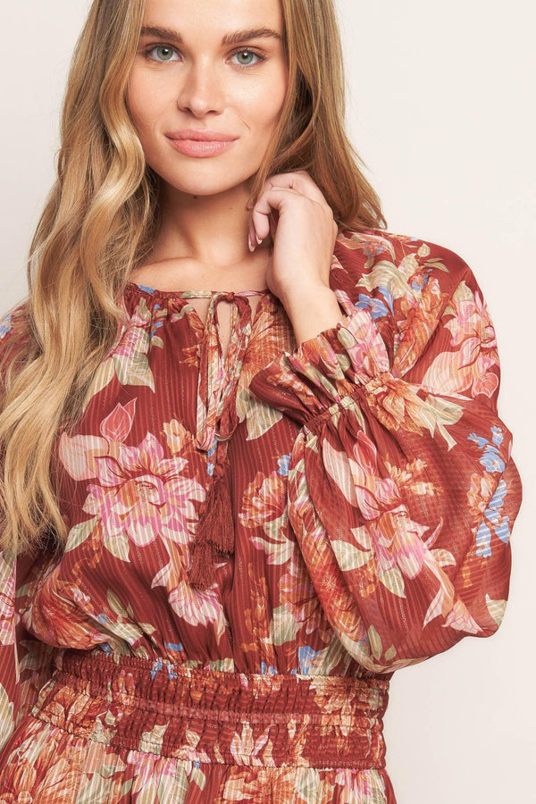 FOREST PARK WOVEN MIDI DRESS - Glamourous Grace