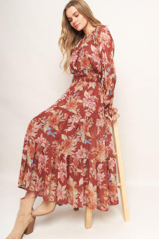 FOREST PARK WOVEN MIDI DRESS - Glamourous Grace