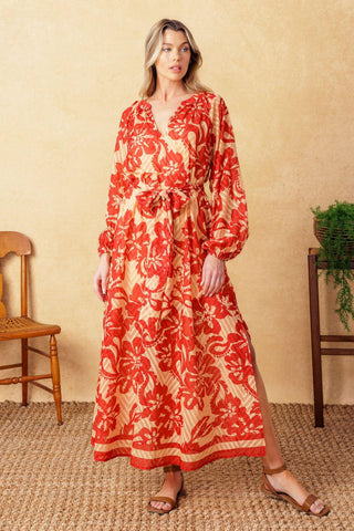 BACK IN ACTION WOVEN MIDI DRESS - Glamourous Grace