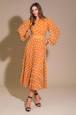 MOMENT MAKER WOVEN MIDI DRESS - Glamourous Grace
