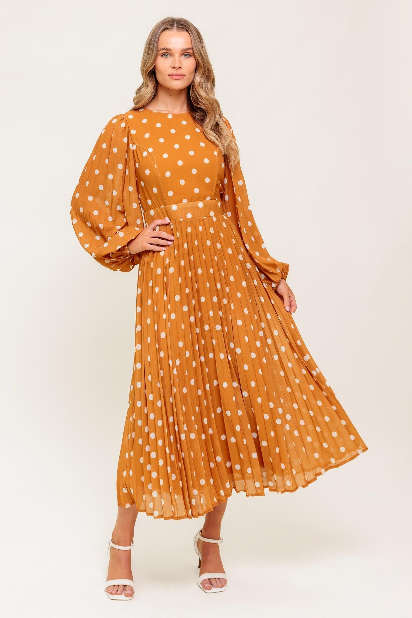 MOMENT MAKER WOVEN MIDI DRESS - Glamourous Grace