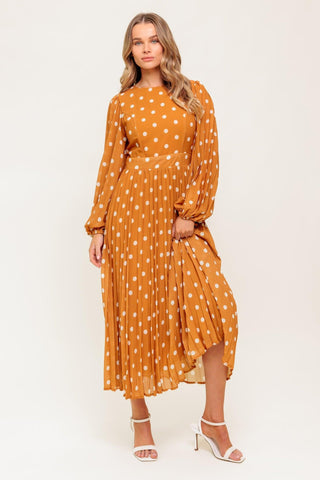 MOMENT MAKER WOVEN MIDI DRESS - Glamourous Grace