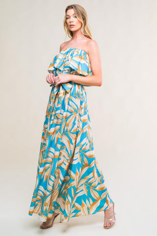 BLOSSOM IN TIME WOVEN MIDI DRESS - Glamourous Grace