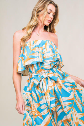 BLOSSOM IN TIME WOVEN MIDI DRESS - Glamourous Grace