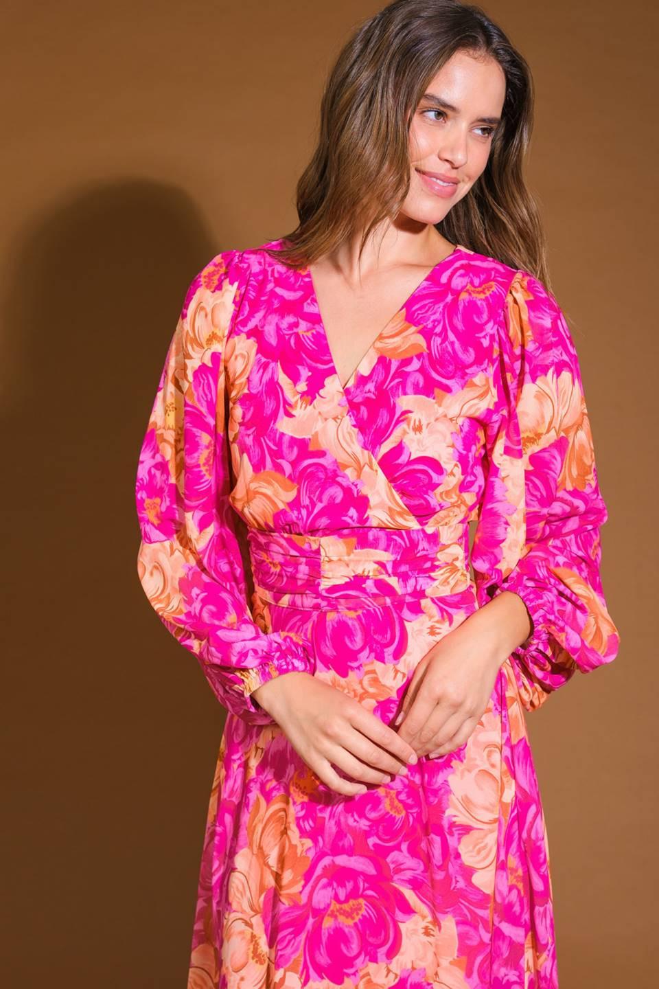 CUNNINGHAM FLORALS WOVEN MAXI DRESS - Glamourous Grace